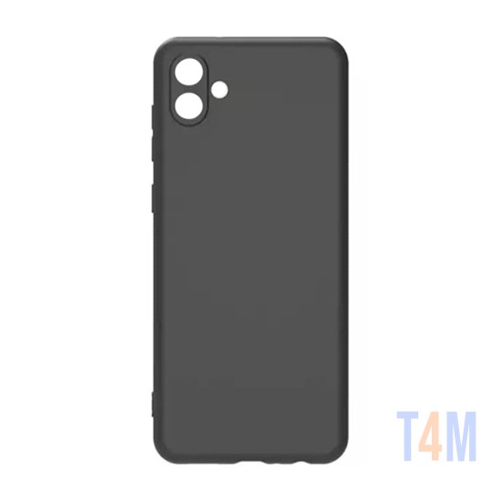 Capa de Silicone com Moldura de Câmera para Samsung Galaxy A04e Preto